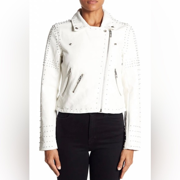 NWOT BlankNYC Vegan Leather Studded Jacket - Picture 3 of 8